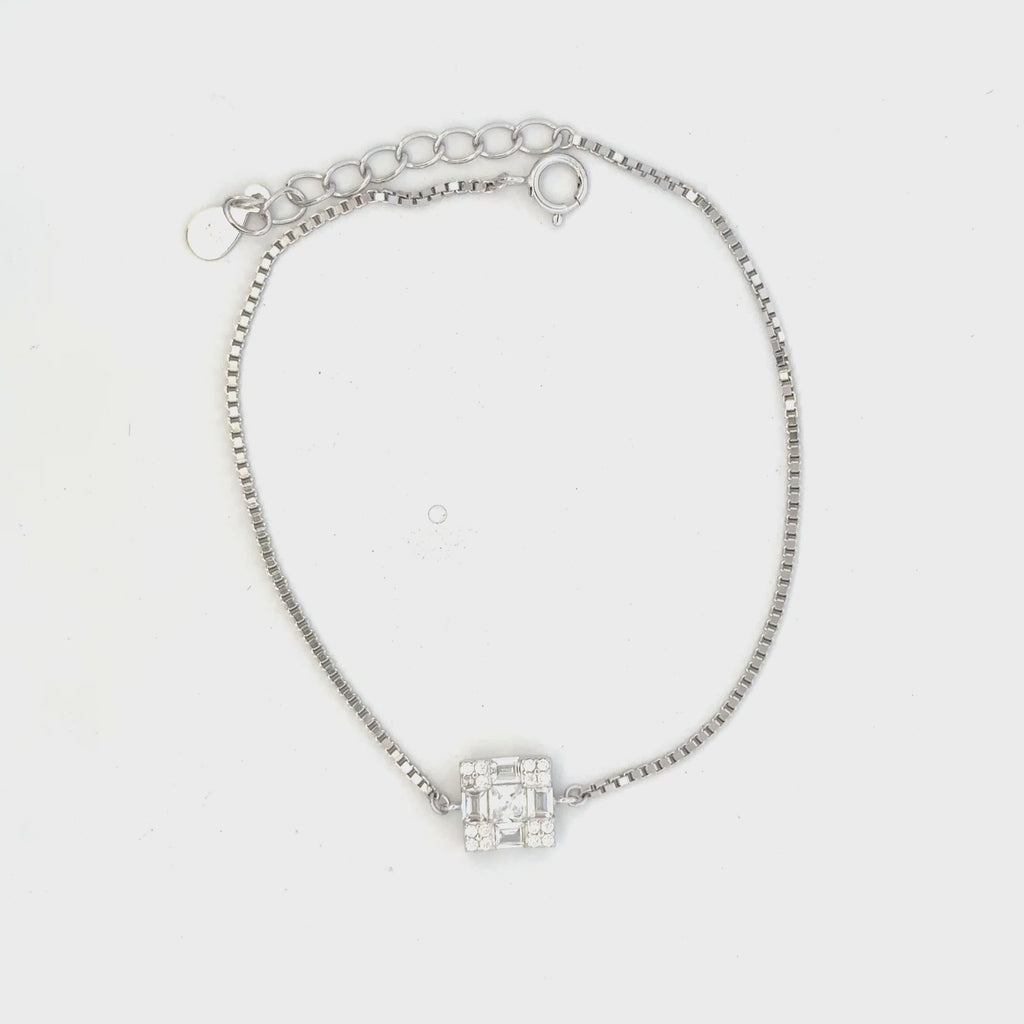 Square CZ Bracelet