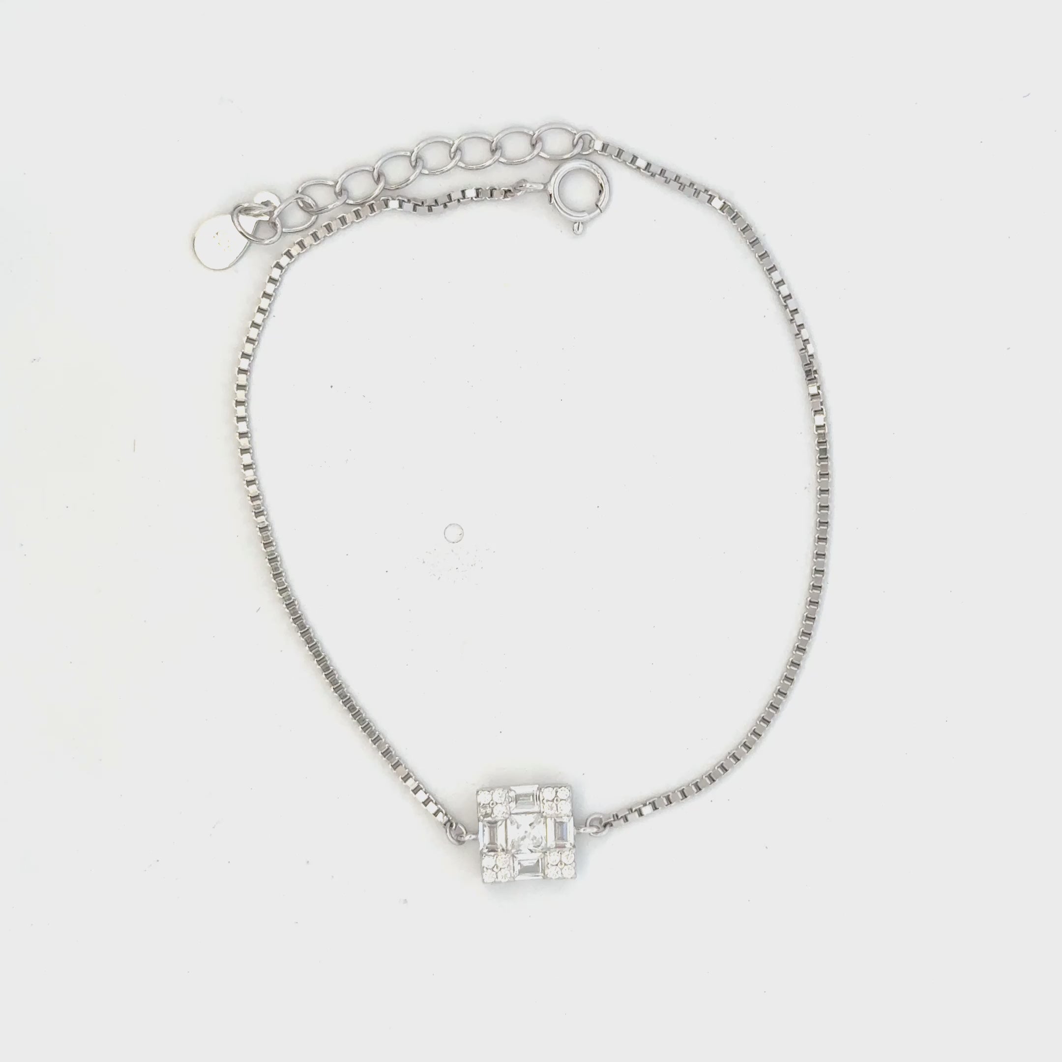 Square CZ Bracelet