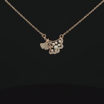 Pearl Rosegold Chain With Pendant