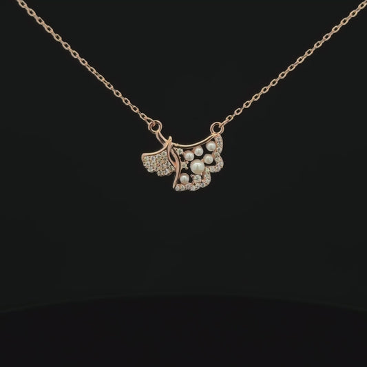 Pearl Rosegold Chain With Pendant