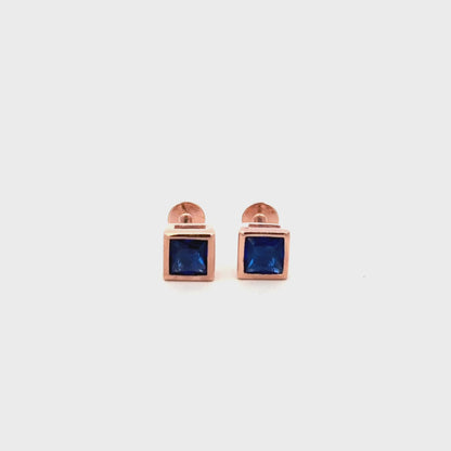 Blue Stone Earring