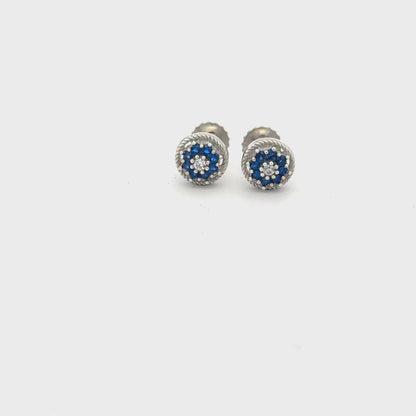 Multistone Blue Earrings