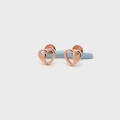 Heart Rosegold Earring