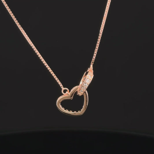 HEART ROSEGOLD CHAIN WITH PENDANT