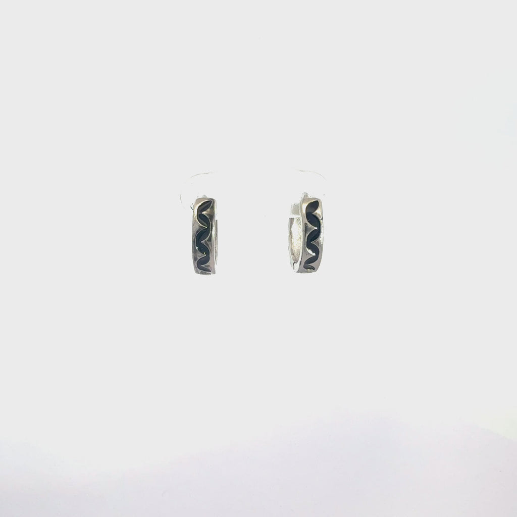 Black Enamel Baali Earring