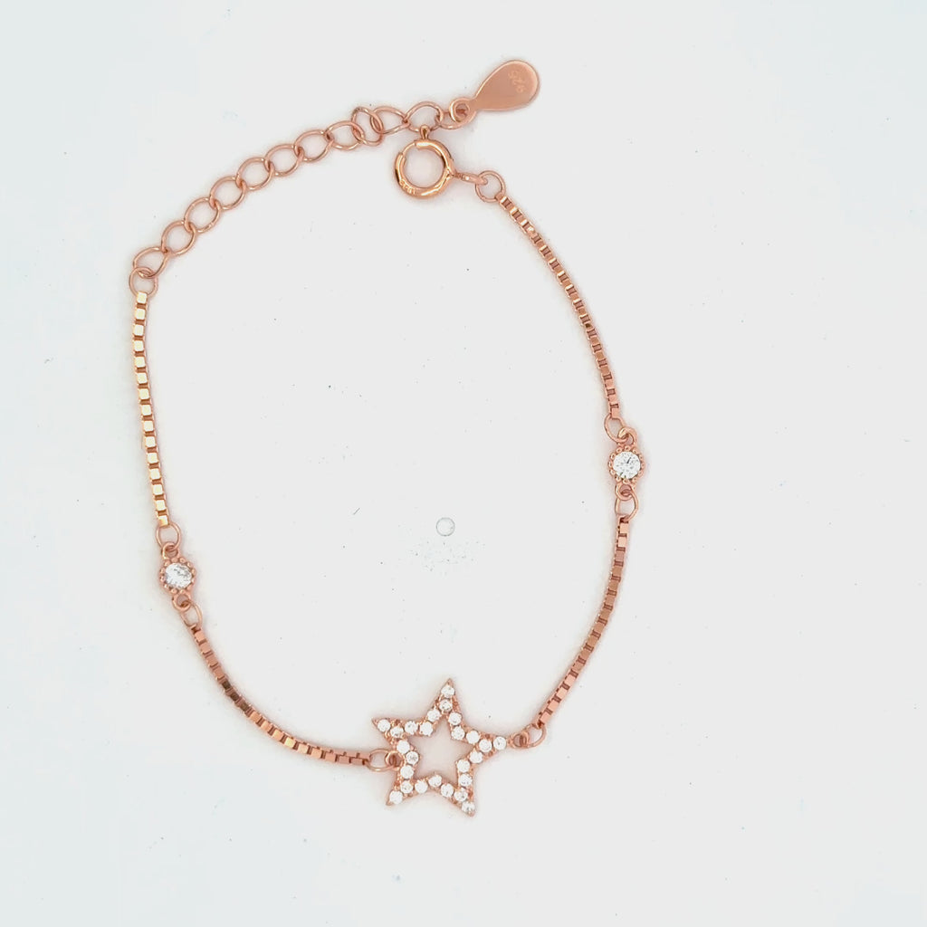 Star CZ Rosegold Bracelet