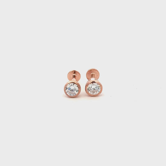 White Stone Stud