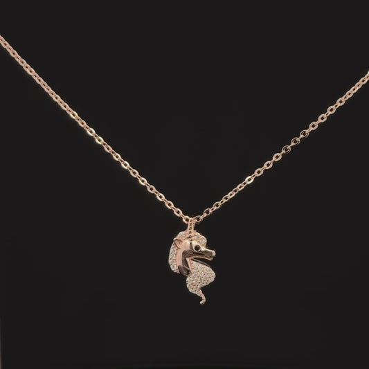 Horse Rosegold Chain With Pendant