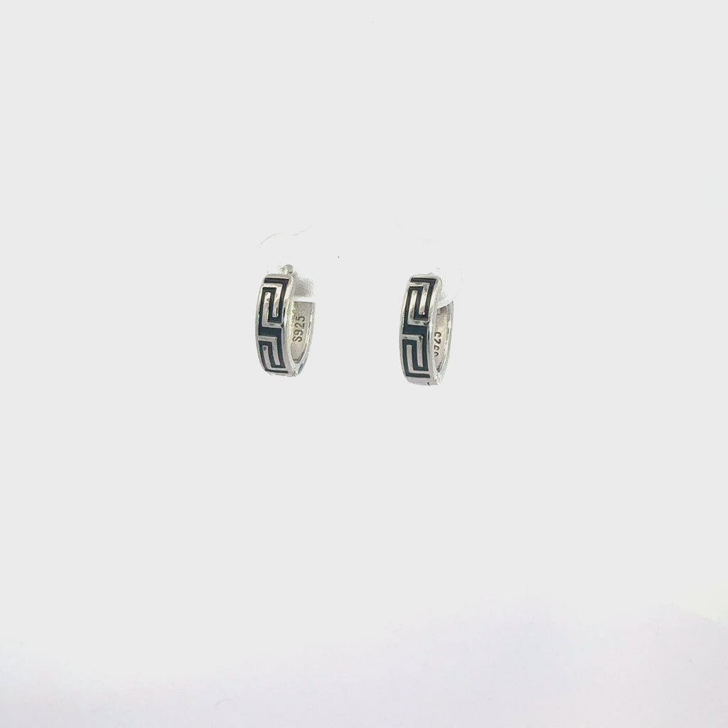 Black Enamel Baali Earring