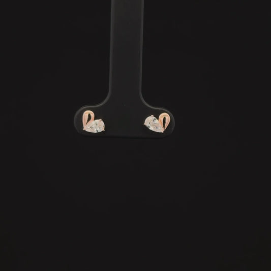 ROSEGOLD HEART EARRING