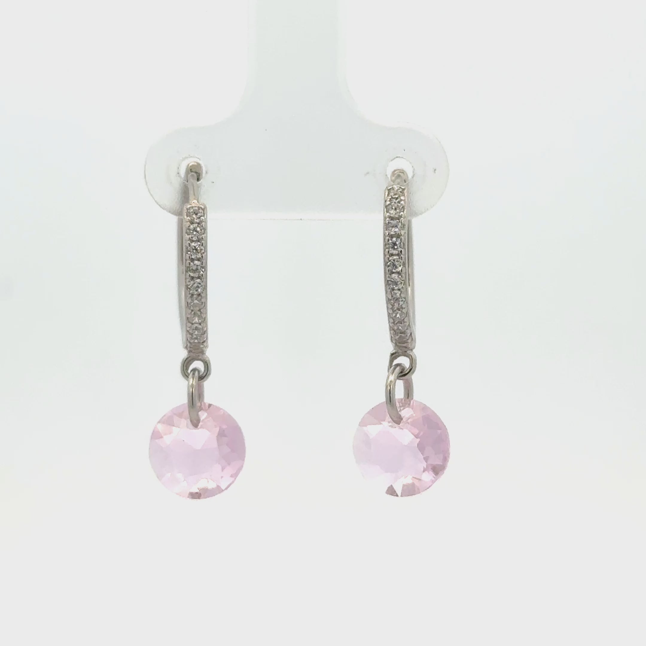 White Drops Baali Earring