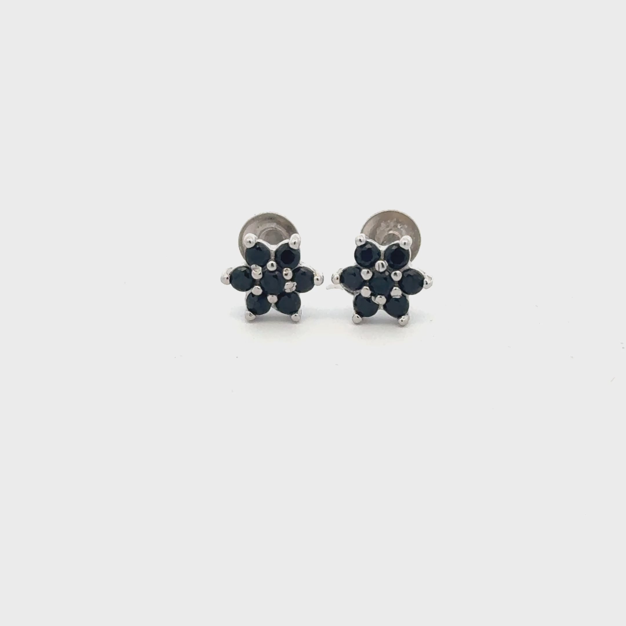 Satdani Black Stone Earrings