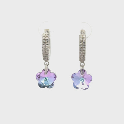 Flower Rainbow Drops Baali Earring