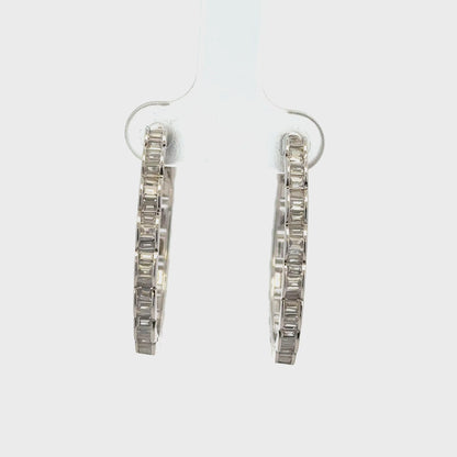 Curl Long Hoop Baali Earrings