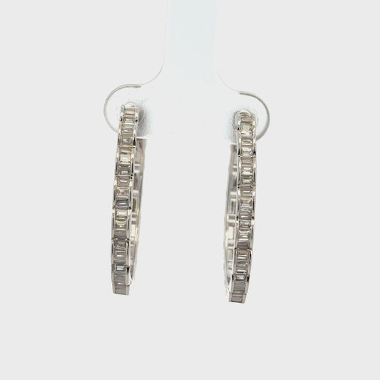 Curl Long Hoop Baali Earrings