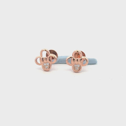 Flower Rosegold Earring