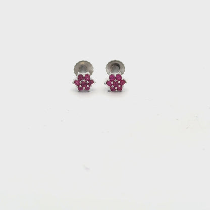Star Red Earrings