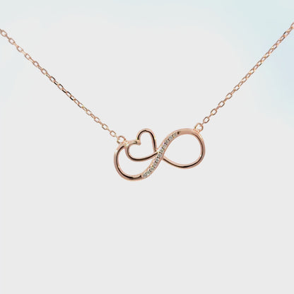 Rosegold Infinity Chain with pendant