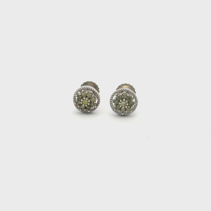 Green Multistone Earring
