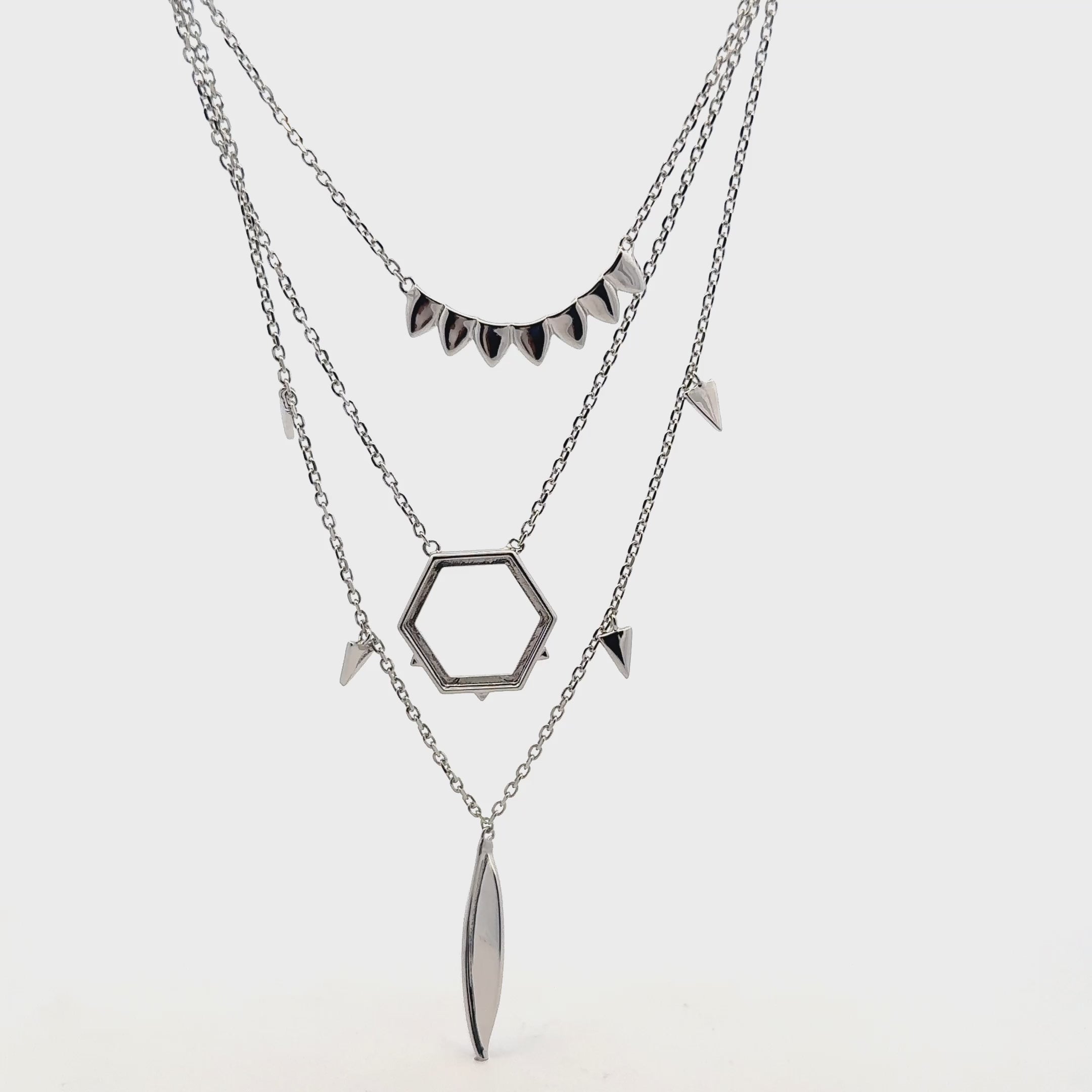 Triple Layer Feather Chain