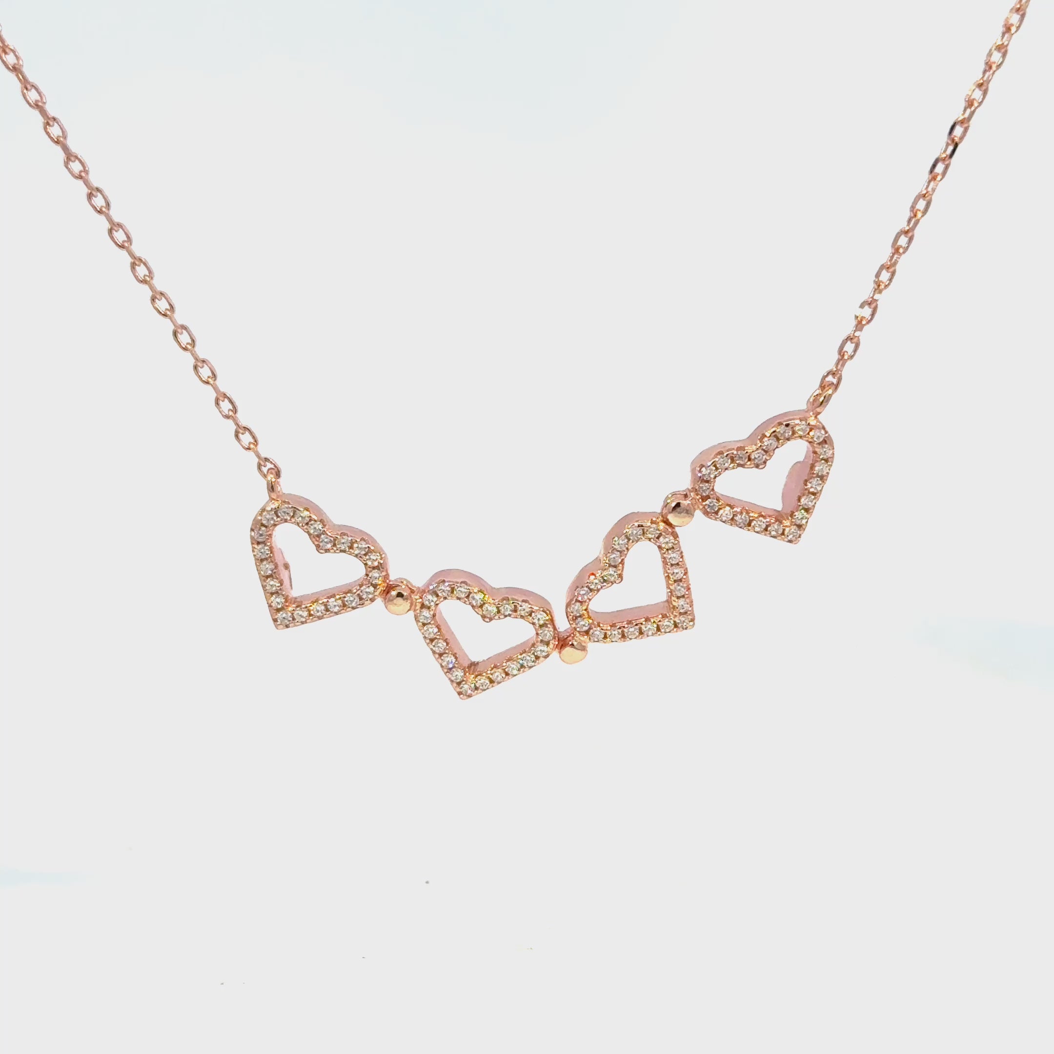Rosegold Heart Chain with pendant