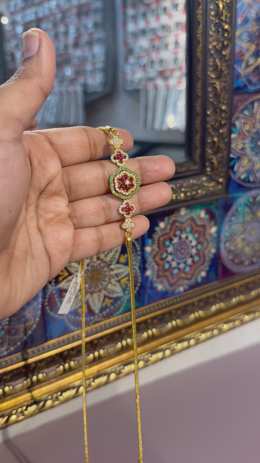 Flower Mugappu Thali Kodi Chain