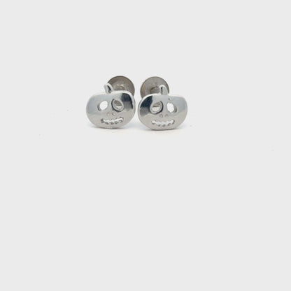 Pumpkin Face Earring