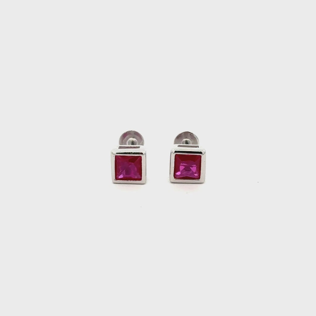 Pink Stone Stud