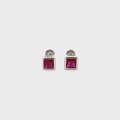 Pink Stone Stud