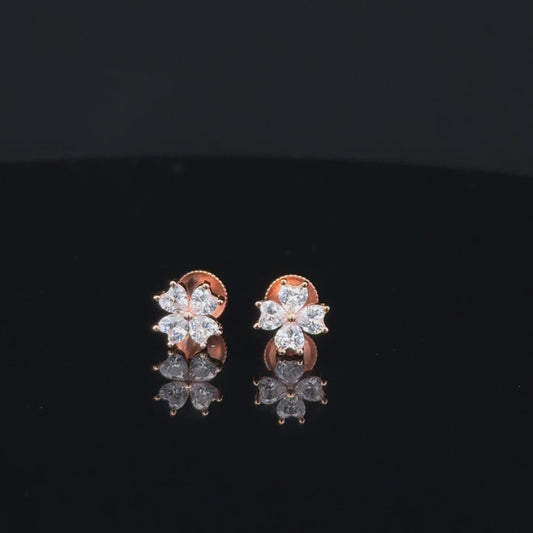ROSEGOLD FLOWER EARRING