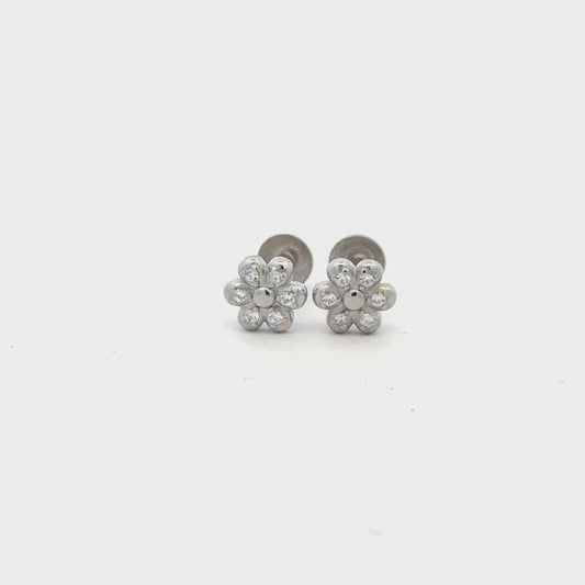 Flower Stone Earring