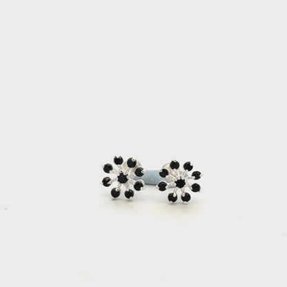 Multistone Black Second Earrings