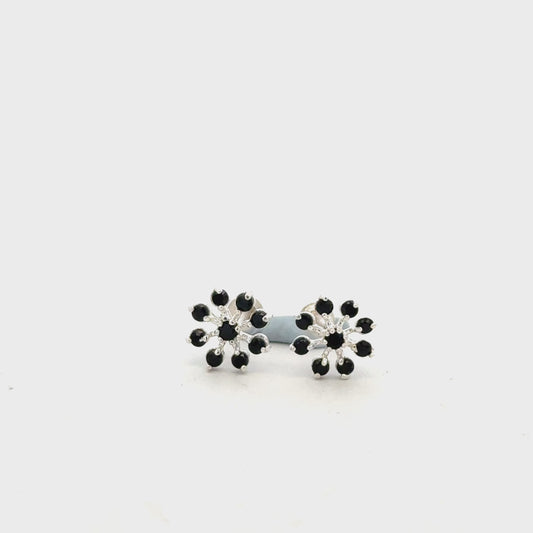 Multistone Black Second Earrings
