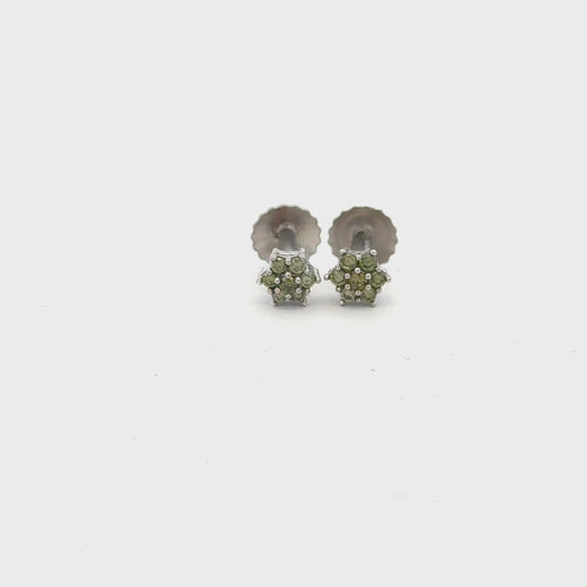Green Multistone Earring