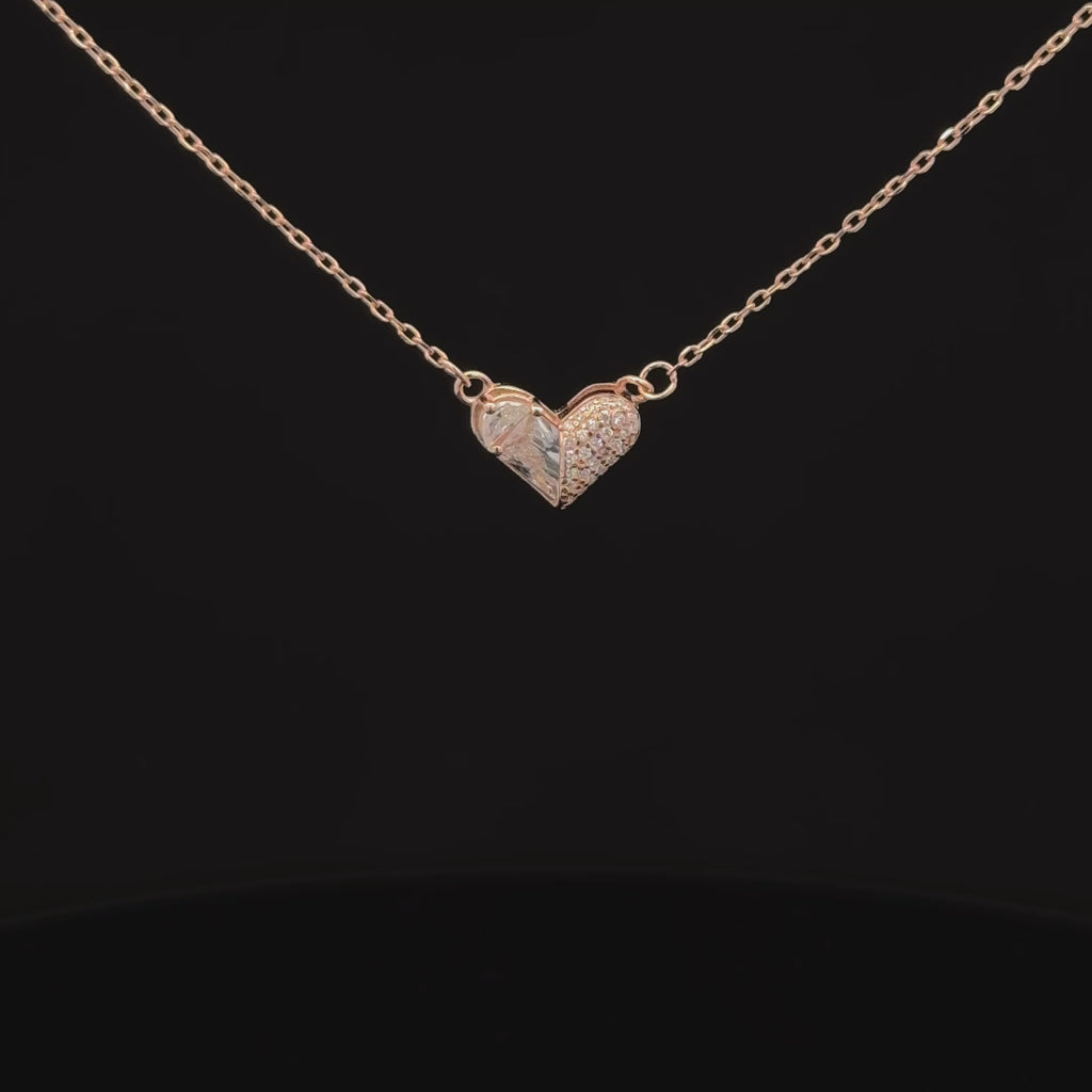 Heart Rosegold Chain With Pendant