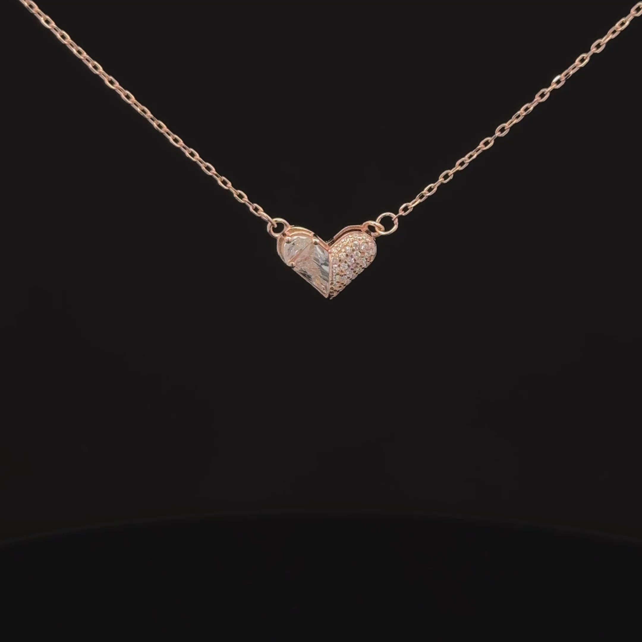 Heart Rosegold Chain With Pendant