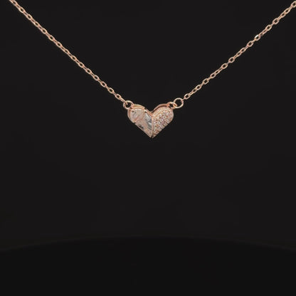 Heart Rosegold Chain With Pendant