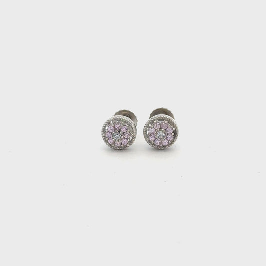Violet Multistone Earring