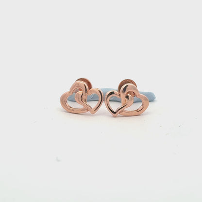 Heart Rosegold Earring