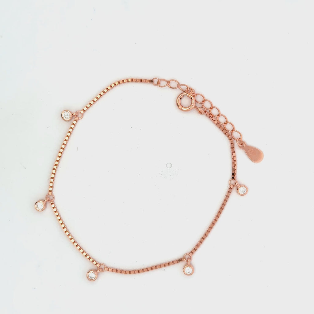 Single Stone Drop Bracelet