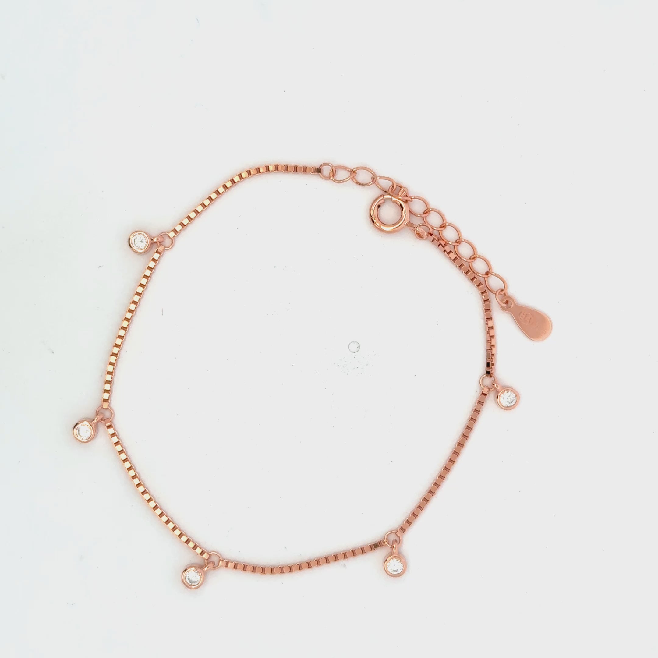 Single Stone Drop Bracelet