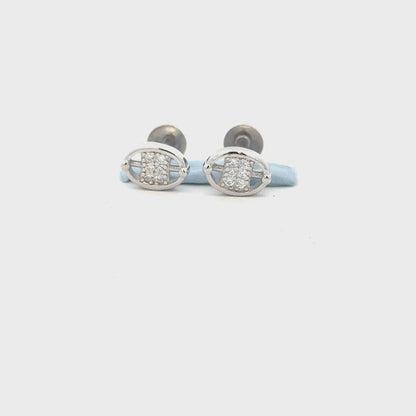 Oval Stone Earring