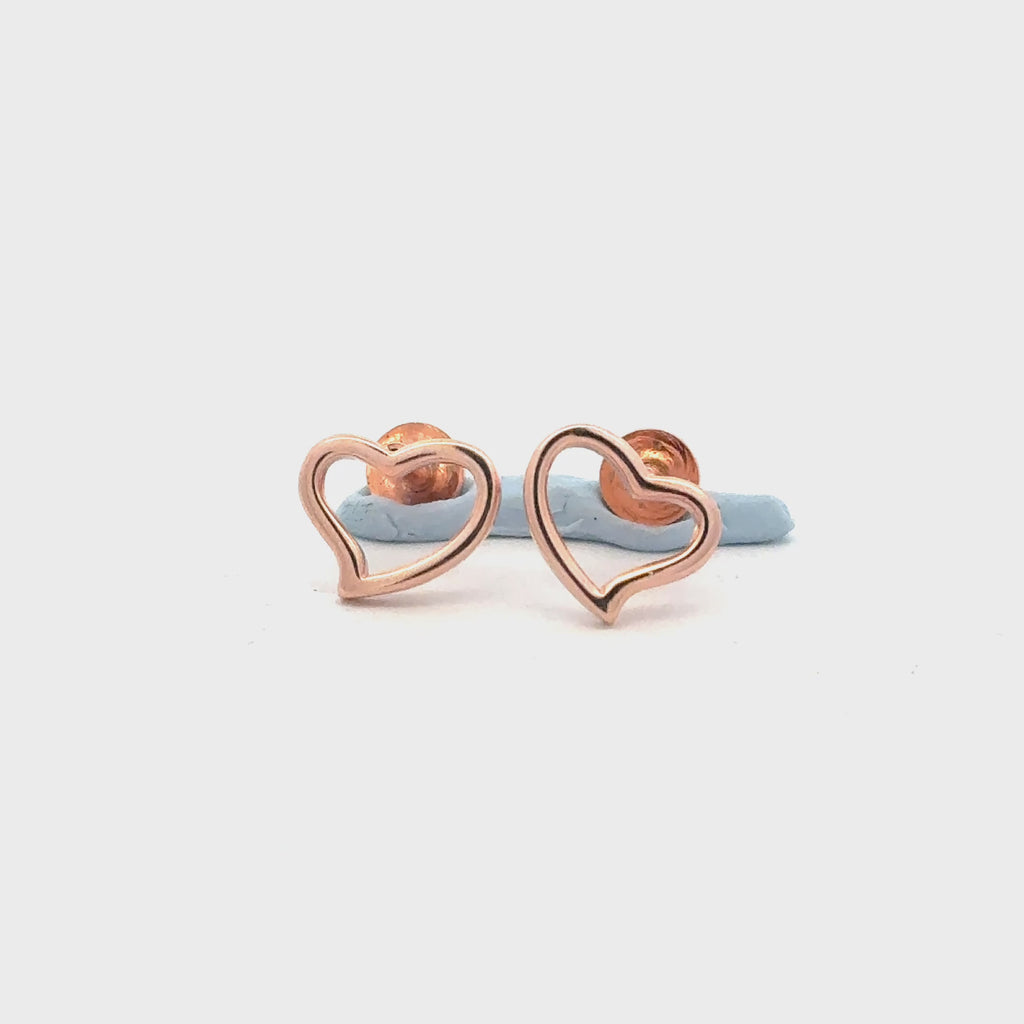Heart Rosegold Earring