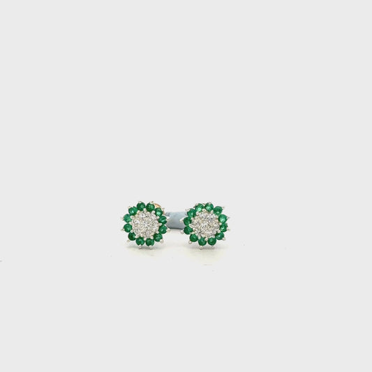 Multistone Green Second Earrings