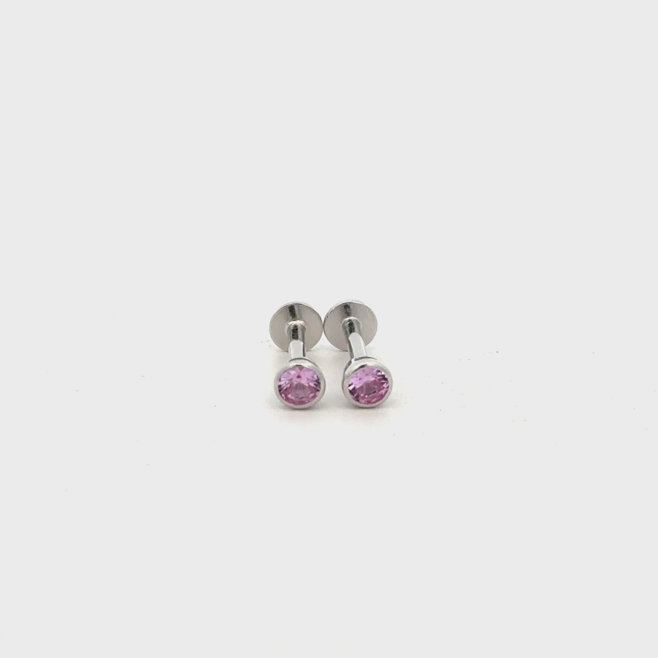 Pink Stone Stud