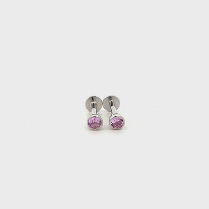 Pink Stone Stud