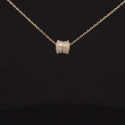 Circle Rosegold Chain With Pendant