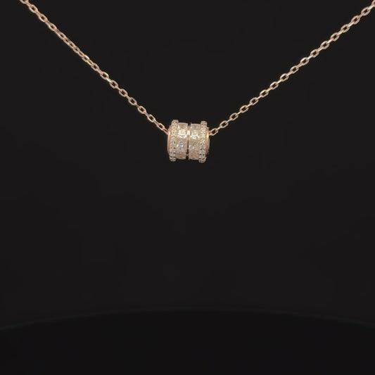 Circle Rosegold Chain With Pendant