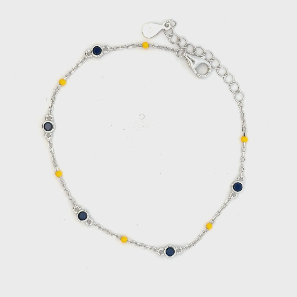 Bluestone Yellow Beeds Bracelets