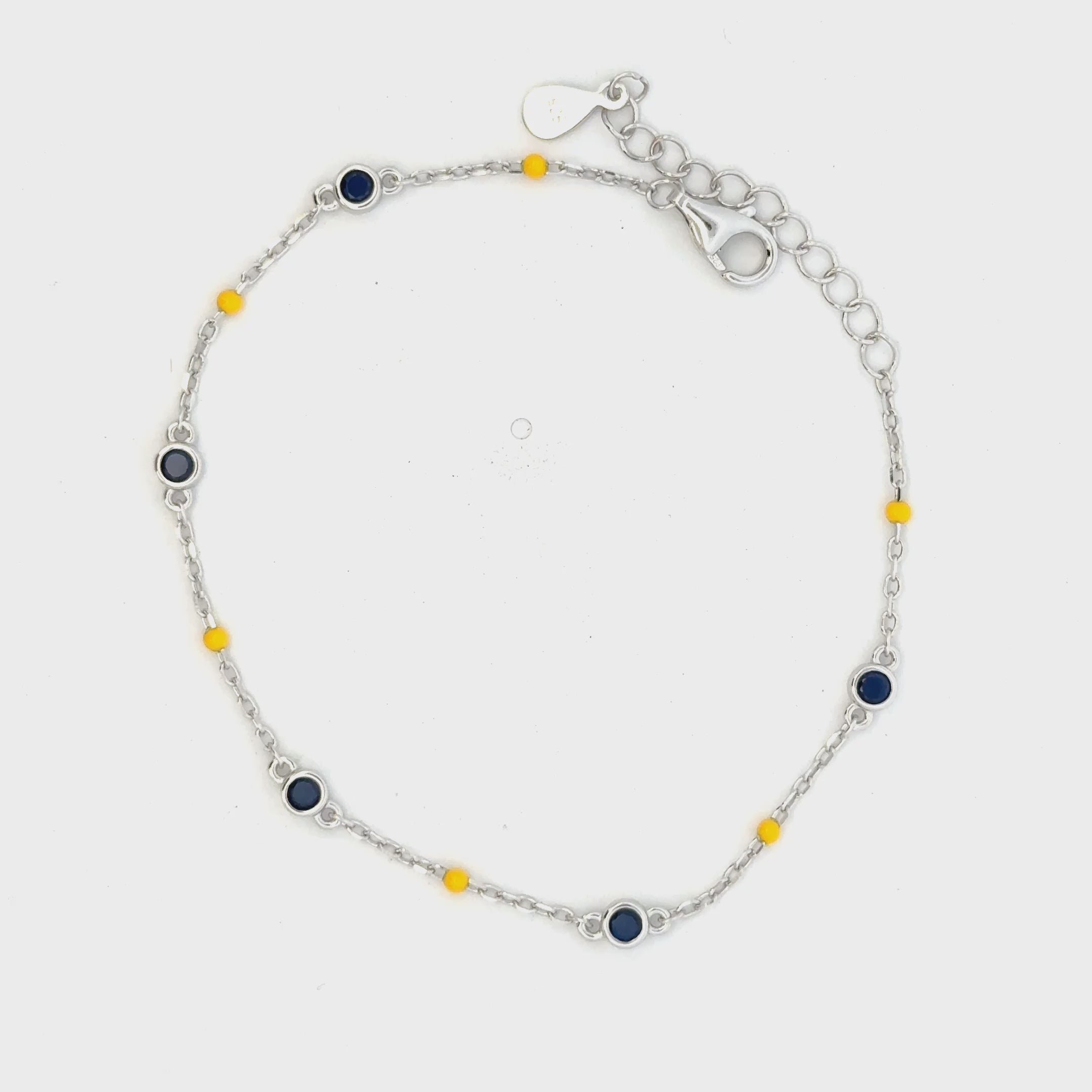 Bluestone Yellow Beeds Bracelets